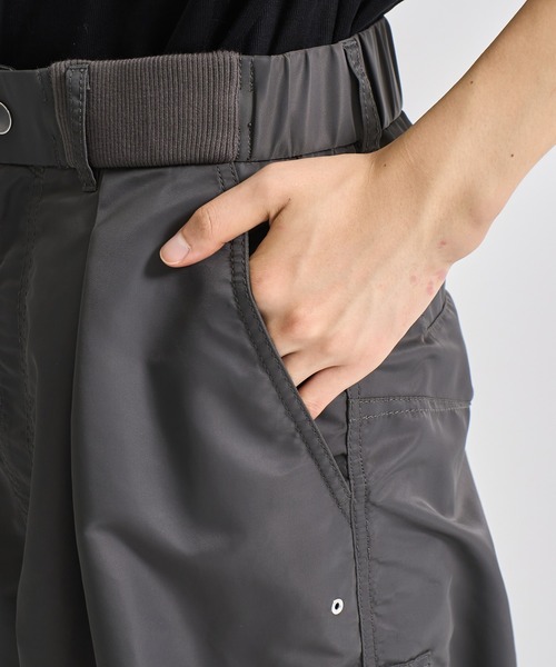 CITY TOKYO（シティトウキョウ）の「【CITY TOKYO/シティートーキョー】MA-1ワイドパンツ（カーゴパンツ・メンズ・ダークグレー/ブラック・1/2）」の22枚目の写真