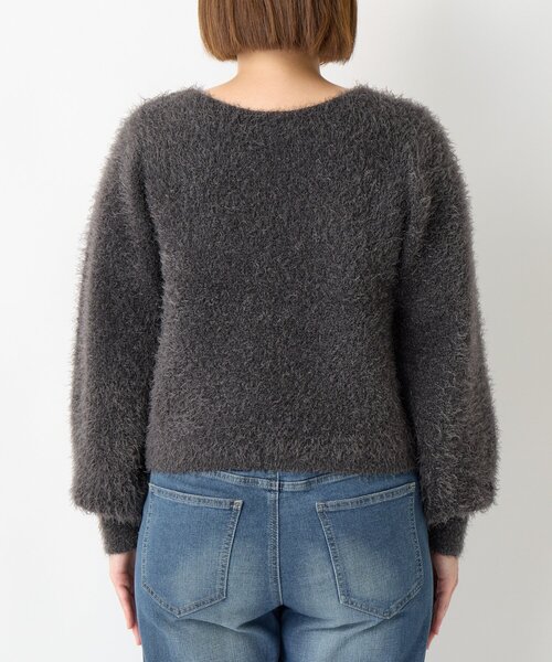 un dix cors(アンディコール)の「《幅広く楽しめる◎》前後2WAYダブルフェイスシャギーニット(ニット/セーター・レディース・グレイッシュベージュ/チャコールグレー・FREE)」の15枚目の写真