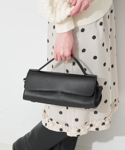 LORISTELLA（ロリステッラ）の「LORISTELLA/ロリステッラ ワンハンドルバッグ LISA（ハンドバッグ・レディース・ブラック/ベージュ・FREE）」の9枚目の写真