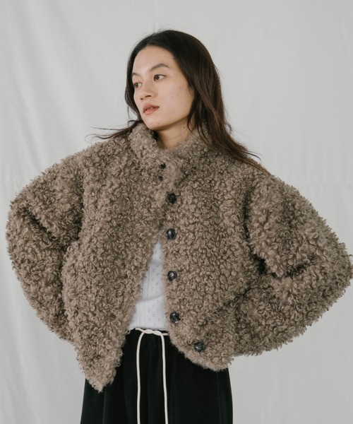 duei（デュイ）の「プードルファーミドルコート（その他アウター・レディース・ベージュ/ブラウン・FREE）」の16枚目の写真