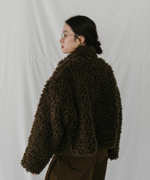 duei（デュイ）の「プードルファーミドルコート（その他アウター・レディース・ベージュ/ブラウン・FREE）」の7枚目の写真