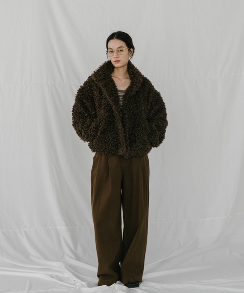 duei（デュイ）の「プードルファーミドルコート（その他アウター・レディース・ベージュ/ブラウン・FREE）」の11枚目の写真