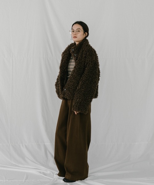 duei（デュイ）の「プードルファーミドルコート（その他アウター・レディース・ベージュ/ブラウン・FREE）」の13枚目の写真