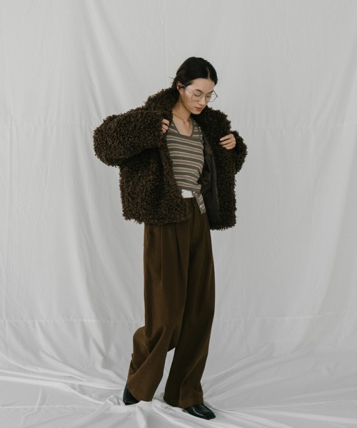 duei（デュイ）の「プードルファーミドルコート（その他アウター・レディース・ベージュ/ブラウン・FREE）」の15枚目の写真