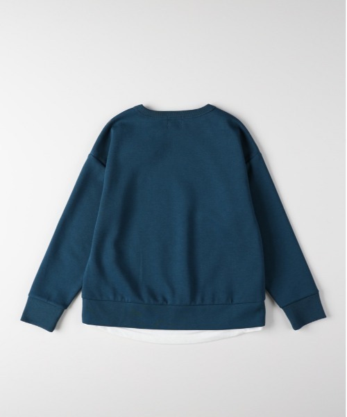 セール】【Refurbish】フェイクレイヤードスウェットプルオーバー