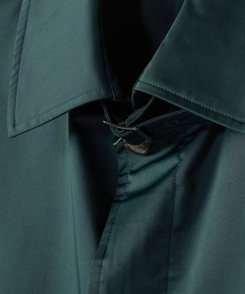 MEN'S BIGI(メンズビギ)の「LIMONTA EAST ストレッチギャバ ステンカラーコート<ストレッチ・防風・撥水・透湿性>(ステンカラーコート・メンズ・グリーン/ネイビー/オフホワイト・03/02/01/04)」の22枚目の写真