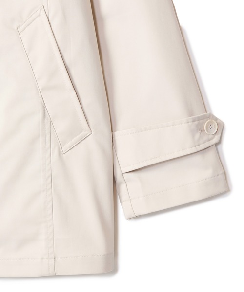 MEN'S BIGI（メンズビギ）の「LIMONTA EAST ストレッチギャバ ステンカラーコート＜ストレッチ・防風・撥水・透湿性＞（ステンカラーコート・メンズ・グリーン/ネイビー/オフホワイト・03/02/01/04）」の19枚目の写真