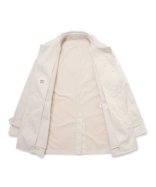 MEN'S BIGI（メンズビギ）の「LIMONTA EAST ストレッチギャバ ステンカラーコート＜ストレッチ・防風・撥水・透湿性＞（ステンカラーコート・メンズ・グリーン/ネイビー/オフホワイト・03/02/01/04）」の20枚目の写真