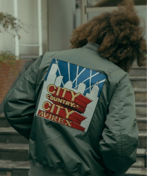 CITY COUNTRY CITY（シティーカントリーシティー）の「CITY COUNTRY CITY×AVIREX/シティーカントリーシティー×アヴィレックス/AVIREX×CCC SIGNATURE MA-1（MA-1・メンズ・ブラック/その他10・L/M/XL/2XL）」の4枚目の写真