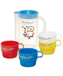SNOOPY（スヌーピー）の「スヌーピー ケース付スタッキングコップ4Pセット PEANUTS レッツチア! SK（グラス/マグカップ/タンブラー）」
