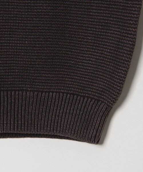 セール】アシッドウォッシュ コットン クルーネック ニット 手洗い可能