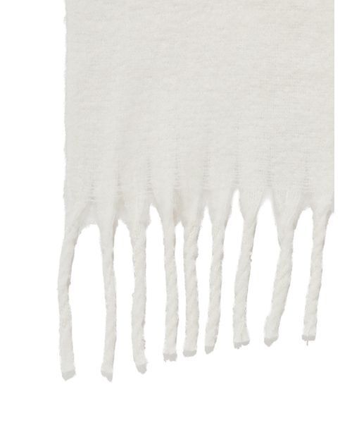 SNIDEL（スナイデル）の「ブローチ付きマフラー（マフラー・レディース・ベージュ/アイボリー/ライトブルー・F）」の9枚目の写真