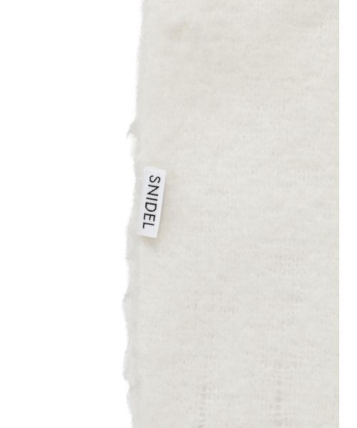 SNIDEL（スナイデル）の「ブローチ付きマフラー（マフラー・レディース・ベージュ/アイボリー/ライトブルー・F）」の10枚目の写真