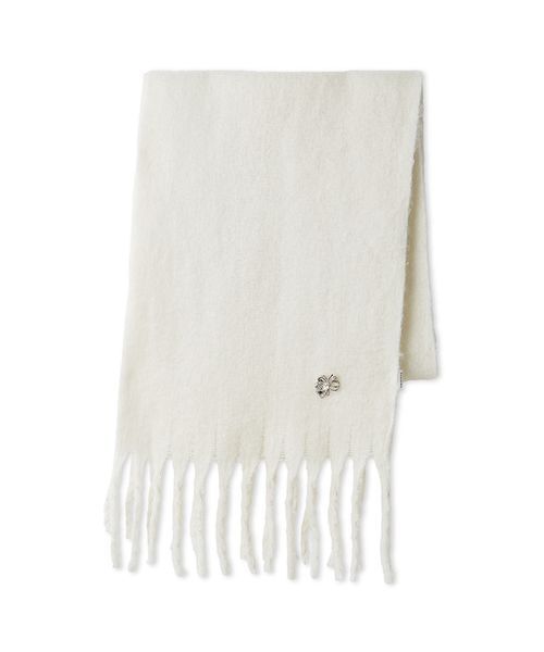 SNIDEL（スナイデル）の「ブローチ付きマフラー（マフラー・レディース・ベージュ/アイボリー/ライトブルー・F）」の14枚目の写真