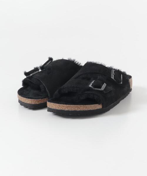 BIRKENSTOCK（ビルケンシュトック）の「BIRKENSTOCK　ZURICH SHEARLING（サンダル・メンズ・ブラック・40/41/42/43）」の2枚目の写真