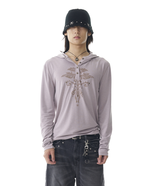 AAKAM(アーカム)の「Studded Leaf Hooded Long Sleeve (Beige)(パーカー・レディース・その他・1/2)」の7枚目の写真