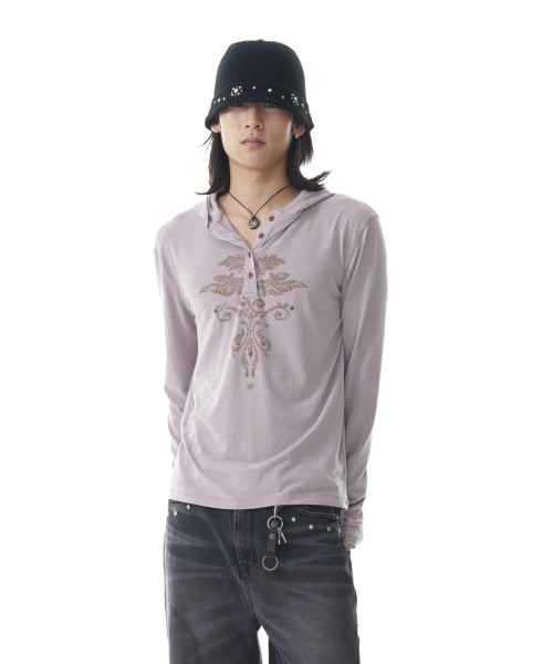 AAKAM(アーカム)の「Studded Leaf Hooded Long Sleeve (Beige)(パーカー・レディース・その他・1/2)」の8枚目の写真