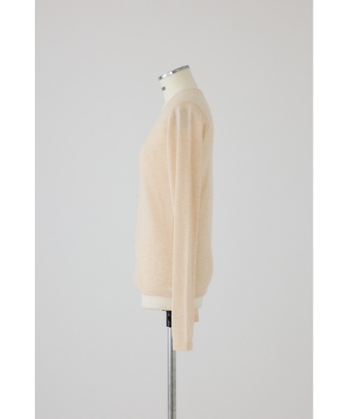 RIM.ARK(リムアーク)の「Many hook V neck tops メニーフックVネックトップス(ニット/セーター・レディース・グレー/ブルー/ブラック/ライトベージュ・FREE)」の16枚目の写真