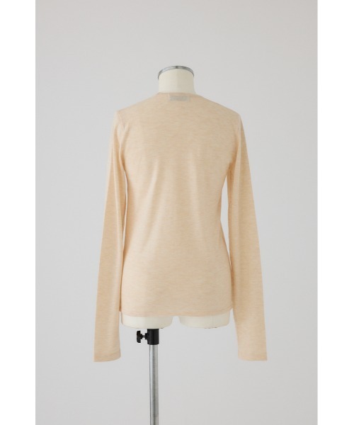 RIM.ARK(リムアーク)の「Many hook V neck tops メニーフックVネックトップス(ニット/セーター・レディース・グレー/ブルー/ブラック/ライトベージュ・FREE)」の17枚目の写真