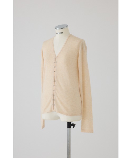 RIM.ARK(リムアーク)の「Many hook V neck tops メニーフックVネックトップス(ニット/セーター・レディース・グレー/ブルー/ブラック/ライトベージュ・FREE)」の15枚目の写真