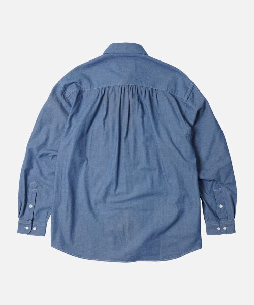 FRIZMWORKS(フリズムワークス)の「CIGARETTE POCKET CHAMBRAY SHIRT _ BLUE(シャツ/ブラウス・レディース・その他・X-LARGE/SMALL/MEDIUM/LARGE)」の12枚目の写真