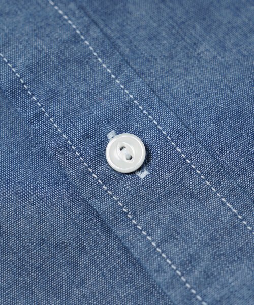 FRIZMWORKS(フリズムワークス)の「CIGARETTE POCKET CHAMBRAY SHIRT _ BLUE(シャツ/ブラウス・レディース・その他・X-LARGE/SMALL/MEDIUM/LARGE)」の7枚目の写真