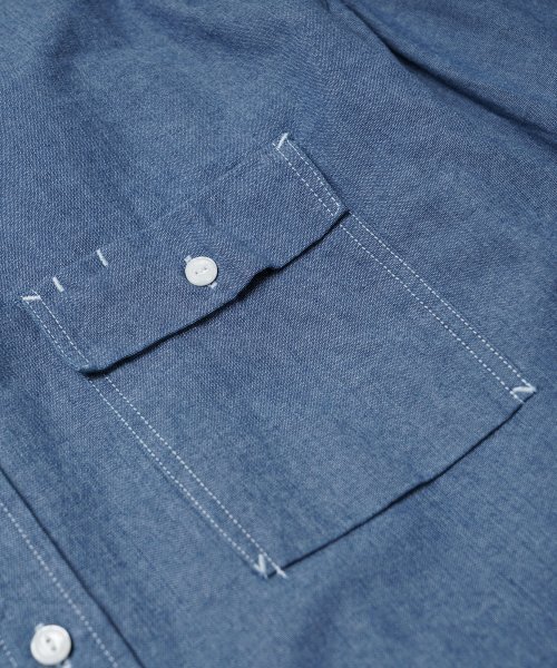 FRIZMWORKS(フリズムワークス)の「CIGARETTE POCKET CHAMBRAY SHIRT _ BLUE(シャツ/ブラウス・レディース・その他・X-LARGE/SMALL/MEDIUM/LARGE)」の8枚目の写真