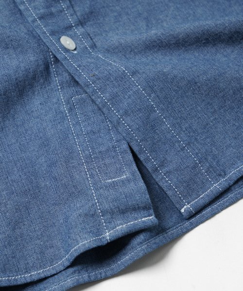 FRIZMWORKS(フリズムワークス)の「CIGARETTE POCKET CHAMBRAY SHIRT _ BLUE(シャツ/ブラウス・レディース・その他・X-LARGE/SMALL/MEDIUM/LARGE)」の9枚目の写真