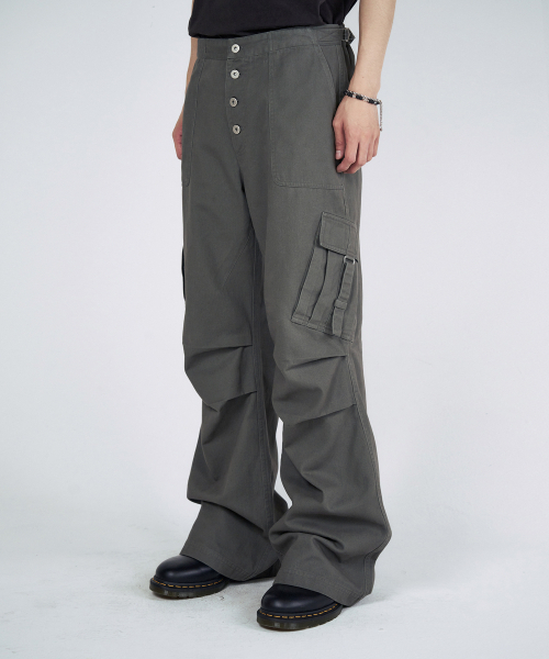 SLOWACID（スローアシッド）の「ボタンフライテックカーゴパンツ[カーキ]（その他パンツ・レディース・その他・MEDIUM/LARGE）」の13枚目の写真