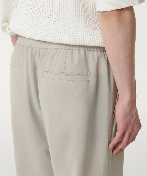 MUSINSA STANDARD（ムシンサスタンダード）の「リネンライクワンタックワイドバンディングパンツ[ライトベージュ]（その他パンツ・メンズ・その他・30/26/28/40/38/42/36/34/32）」の8枚目の写真