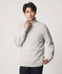 カシミヤブレンド スムース タートルネックニット-ウォッシャブル-＜A DAY IN THE LIFE＞