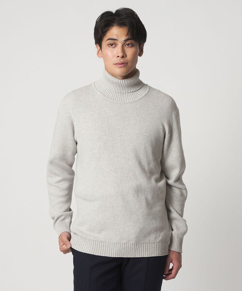 A DAY IN THE LIFE UNITED ARROWS(アデイインザライフユナイテッドアローズ)の「カシミヤブレンド スムース タートルネックニット-ウォッシャブル-<A DAY IN THE LIFE>(ニット/セーター・メンズ・ブラック/ネイビー/ライトグレー/ダークグレー・L/S/M)」の5枚目の写真