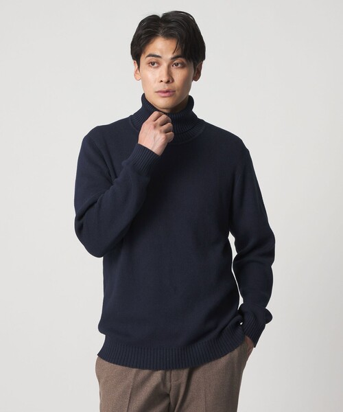 A DAY IN THE LIFE UNITED ARROWS(アデイインザライフユナイテッドアローズ)の「カシミヤブレンド スムース タートルネックニット-ウォッシャブル-<A DAY IN THE LIFE>(ニット/セーター・メンズ・ブラック/ネイビー/ライトグレー/ダークグレー・L/S/M)」の8枚目の写真