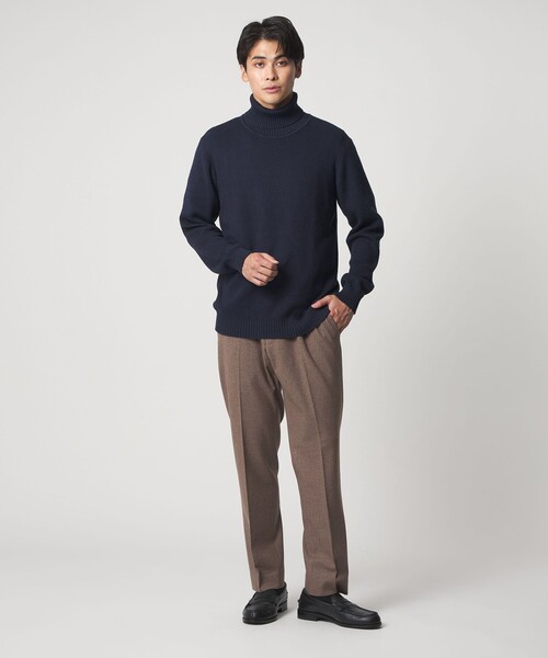A DAY IN THE LIFE UNITED ARROWS(アデイインザライフユナイテッドアローズ)の「カシミヤブレンド スムース タートルネックニット-ウォッシャブル-<A DAY IN THE LIFE>(ニット/セーター・メンズ・ブラック/ネイビー/ライトグレー/ダークグレー・L/S/M)」の9枚目の写真