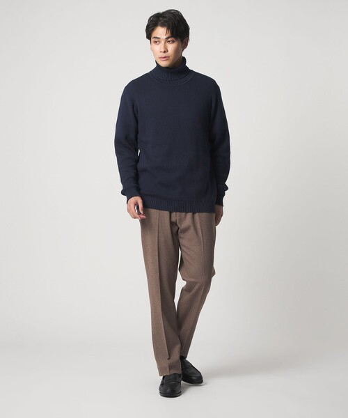 A DAY IN THE LIFE UNITED ARROWS(アデイインザライフユナイテッドアローズ)の「カシミヤブレンド スムース タートルネックニット-ウォッシャブル-<A DAY IN THE LIFE>(ニット/セーター・メンズ・ブラック/ネイビー/ライトグレー/ダークグレー・L/S/M)」の10枚目の写真