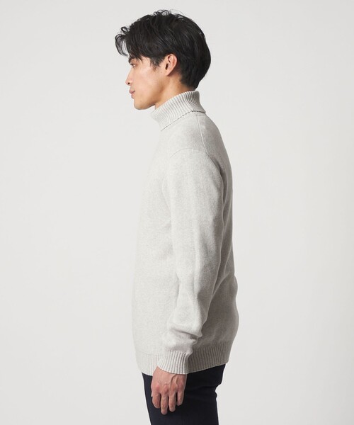 A DAY IN THE LIFE UNITED ARROWS(アデイインザライフユナイテッドアローズ)の「カシミヤブレンド スムース タートルネックニット-ウォッシャブル-<A DAY IN THE LIFE>(ニット/セーター・メンズ・ブラック/ネイビー/ライトグレー/ダークグレー・L/S/M)」の12枚目の写真