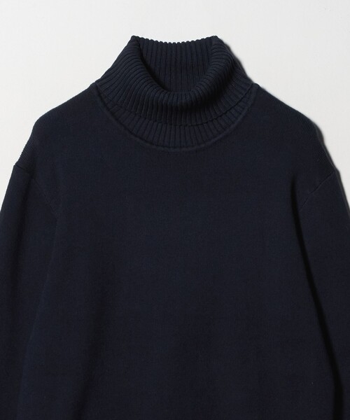 カシミヤブレンド スムース タートルネックニット-ウォッシャブル-＜A