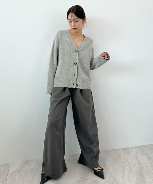 Futier land(フューティアランド)の「タックスウェットパンツ(スウェットパンツ・レディース・チャコールグレー/ブラック/ライトグレー・MEDIUM)」の15枚目の写真