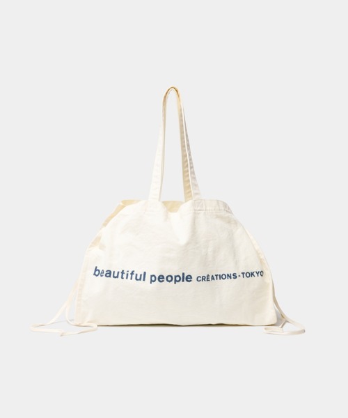 beautiful people（ビューティフルピープル）の「brushed logo        lesure bag（トートバッグ・レディース・グリーン/グレー/ナチュラル/ネイビー/オレンジ/ライトイエロー系/サックスブルー/ブラック/ブラウン/オリーブ/ネイビー系1・FREE）」の15枚目の写真