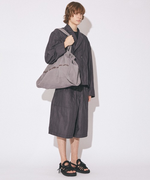 beautiful people(ビューティフルピープル)の「brushed logo lesure bag(トートバッグ・レディース・グリーン/グレー/ナチュラル/ネイビー/オレンジ/ライトイエロー系/サックスブルー/ブラック/ブラウン/オリーブ/ネイビー系1/キャメル・FREE)」の20枚目の写真