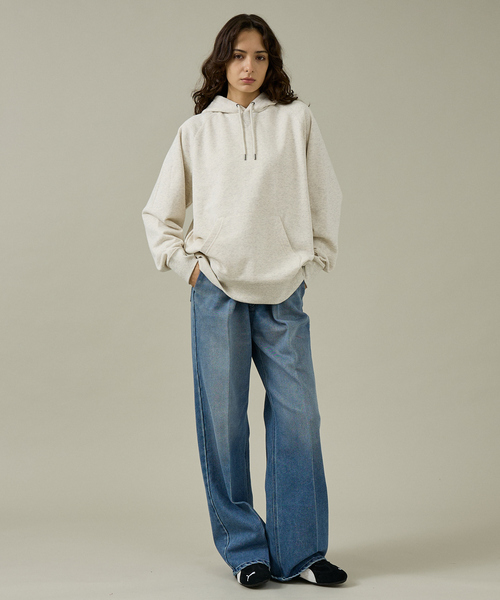 FRUIT OF THE LOOM(フルーツオブザルーム)の「【FRUIT OF THE LOOM/フルーツ オブ ザ ルーム】BASIC SWEAT HOODIE/スウェット/フーディー/シンプル【WEB限定】(スウェット・レディース・アイボリー/ブラック/ネイビー/グレー・フリー)」の11枚目の写真