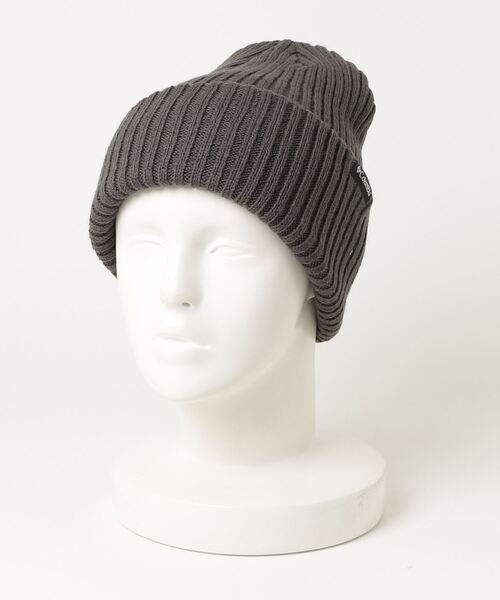 Columbia(コロンビア)の「コロンビア スプリットレンジルーズニットキャップ(ニットキャップ/ビーニー・メンズ・ブラック/ダークグレー・フリ-)」の1枚目の写真