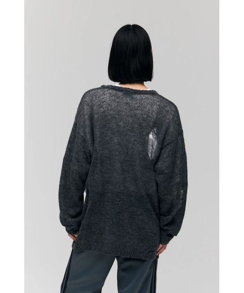 FELICITY（フェリシティ）の「Numbering Knit Tops（ニット/セーター・レディース・グレー/チャコール・2）」の13枚目の写真