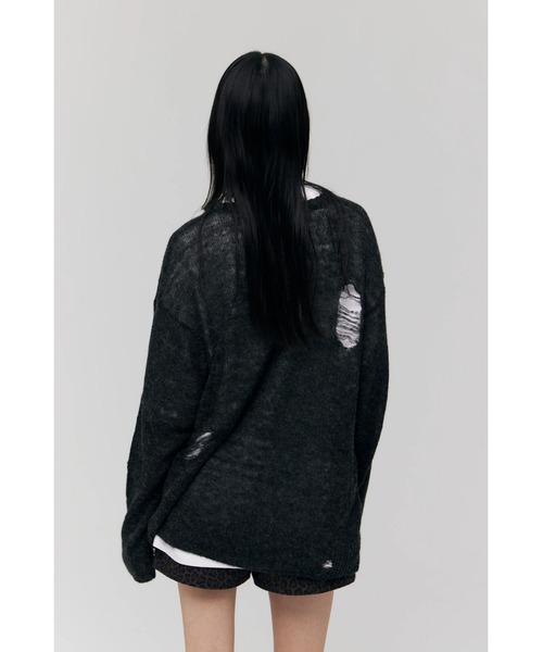 FELICITY（フェリシティ）の「Numbering Knit Tops（ニット/セーター・レディース・グレー/チャコール・2）」の10枚目の写真