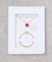 Flowering（フラワーリング）の「【セット】誕生石/ネックレス＆リング（ネックレス）」
