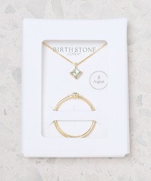 Flowering（フラワーリング）の「【セット】誕生石/ネックレス＆リング（ネックレス）」