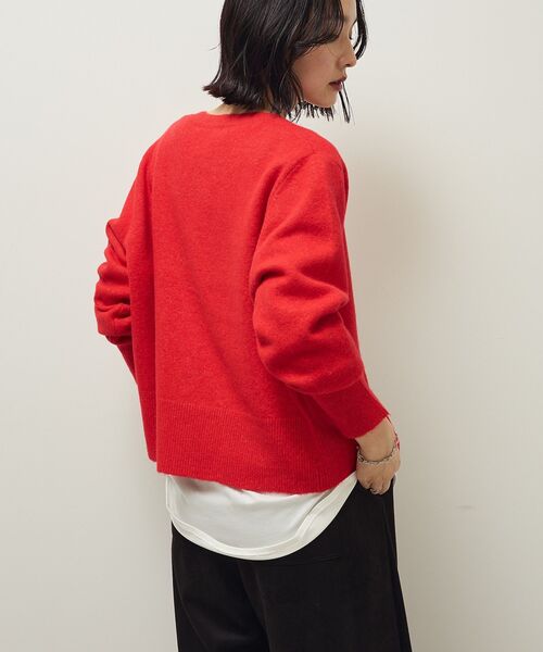 Green　Parks（グリーンパークス）の「裾ラウンドホワイトインナー（Tシャツ/カットソー・レディース・オフホワイト・FREE）」の8枚目の写真