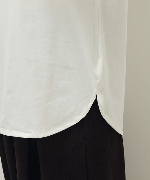 Green　Parks（グリーンパークス）の「裾ラウンドホワイトインナー（Tシャツ/カットソー・レディース・オフホワイト・FREE）」の14枚目の写真