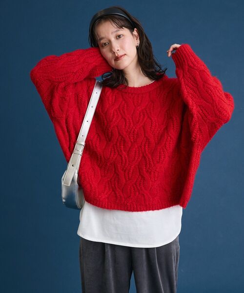 Green　Parks（グリーンパークス）の「裾ラウンドホワイトインナー（Tシャツ/カットソー・レディース・オフホワイト・FREE）」の16枚目の写真