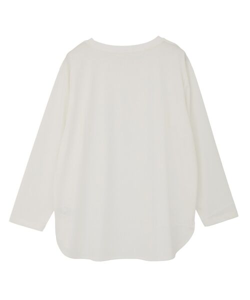 Green　Parks（グリーンパークス）の「裾ラウンドホワイトインナー（Tシャツ/カットソー・レディース・オフホワイト・FREE）」の18枚目の写真